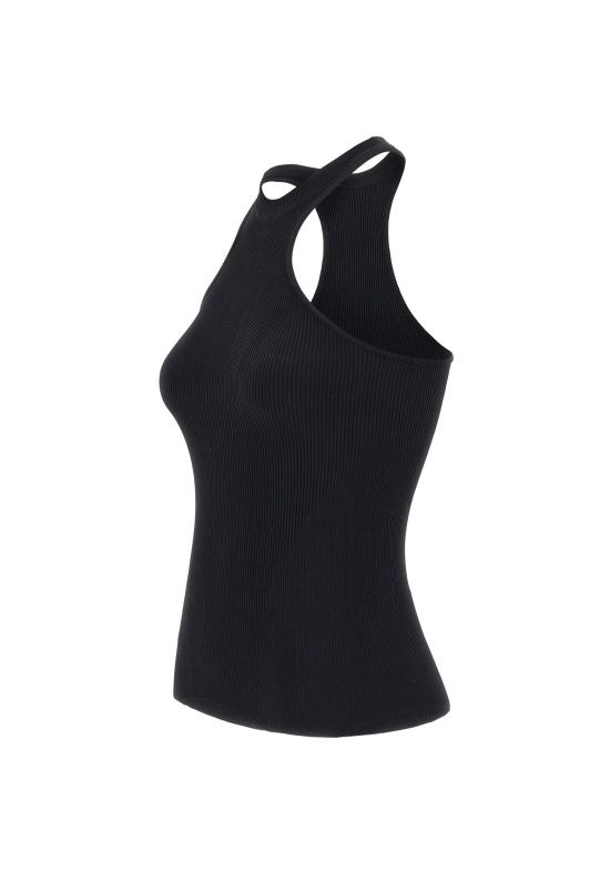 25SS 안드레아 아다모 민소매 티셔츠 PS25441200 004 Black - ANDREA ADAMO