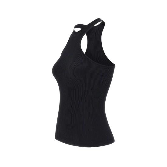 25SS 안드레아 아다모 민소매 티셔츠 PS25441200 004 Black - ANDREA ADAMO