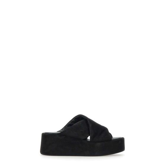 25SS 스트레티지아 뮬/슬리퍼 A5854LOLIE NERO Black - STRATEGIA