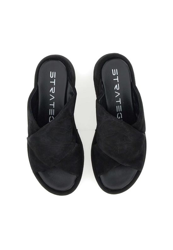 25SS 스트레티지아 뮬/슬리퍼 A5854LOLIE NERO Black - STRATEGIA