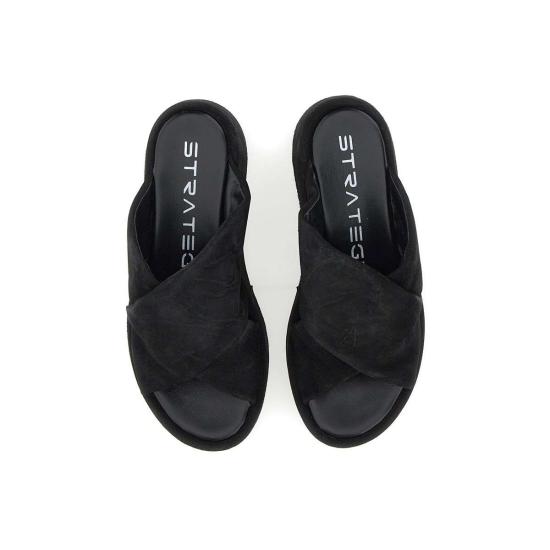 25SS 스트레티지아 뮬/슬리퍼 A5854LOLIE NERO Black - STRATEGIA