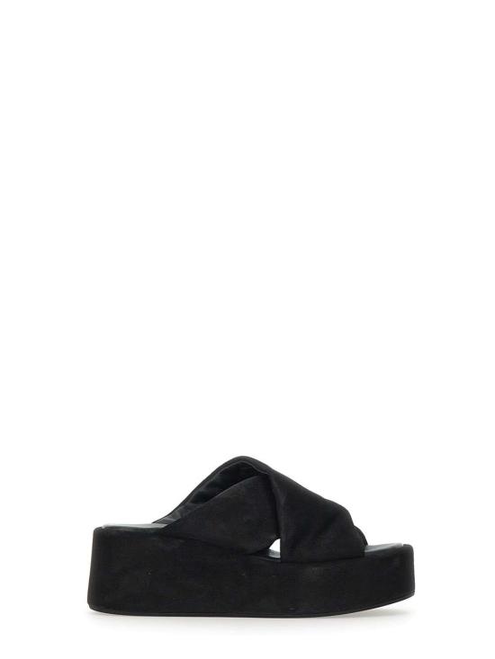 25SS 스트레티지아 뮬/슬리퍼 A5854LOLIE NERO Black - STRATEGIA