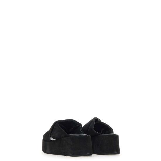 25SS 스트레티지아 뮬/슬리퍼 A5854LOLIE NERO Black - STRATEGIA