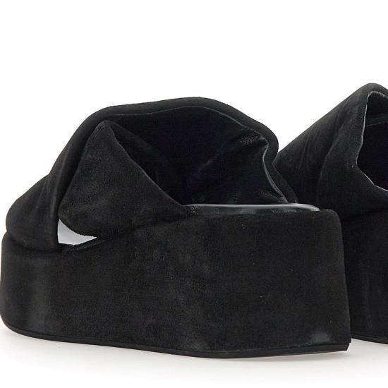 25SS 스트레티지아 뮬/슬리퍼 A5854LOLIE NERO Black - STRATEGIA