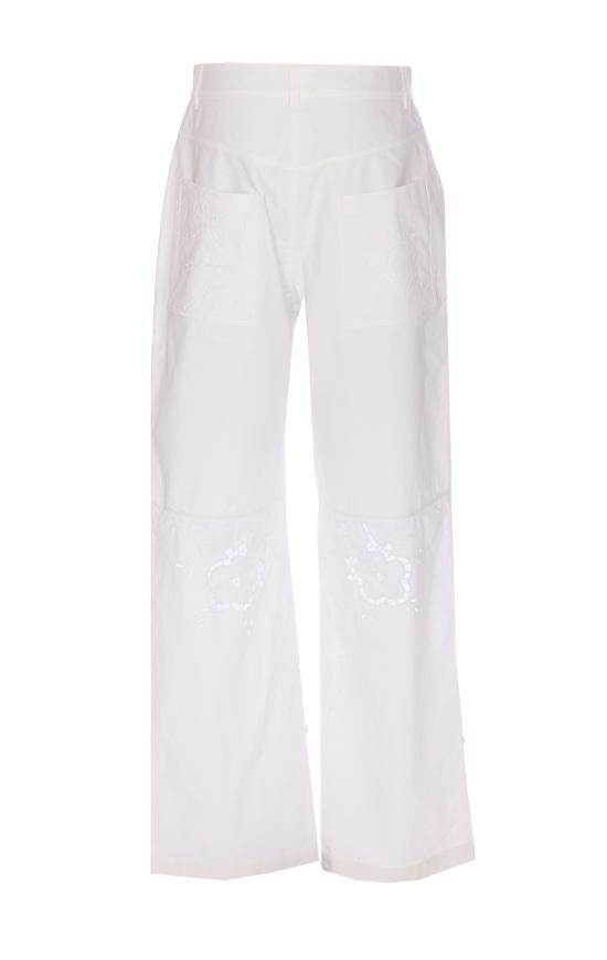 25SS 마린세르 스트레이트 팬츠 UPA056A WH10 White - MARINE SERRE