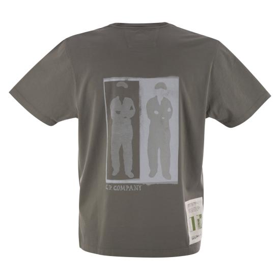 25SS 씨피 컴퍼니 반팔 티셔츠 18CMTS307A GREY - C.P. COMPANY