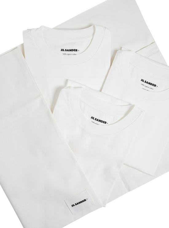 25SS 질샌더 반팔 티셔츠 J47GC0001J45048100 WHITE DOM - JIL SANDER