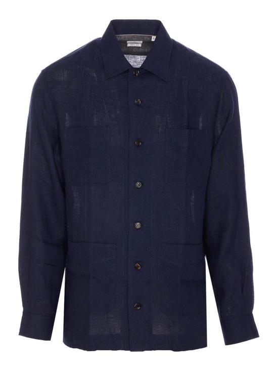  브루넬로 쿠치넬리 긴팔 셔츠 MM6950648C019 Blue