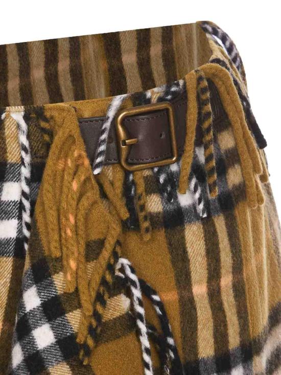  버버리 체크 울 캐시미어 스카프 스커트  8099716 Multicolour - BURBERRY
