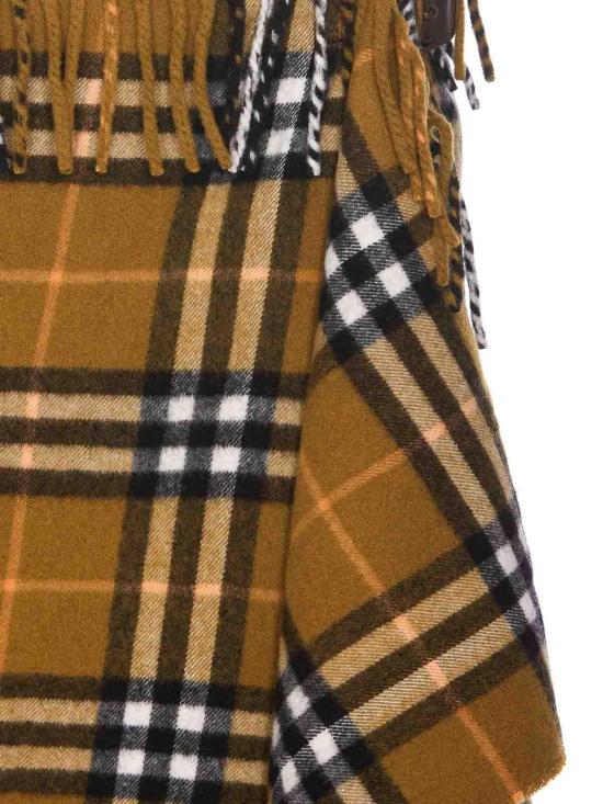  버버리 체크 울 캐시미어 스카프 스커트  8099716 Multicolour - BURBERRY