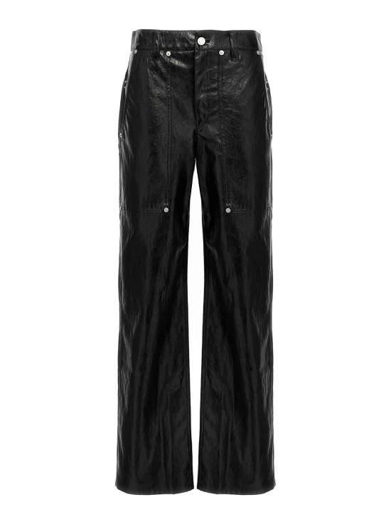  이자벨마랑에뚜왈 스트레이트 팬츠 PA0360FAB3B01E01BK Black