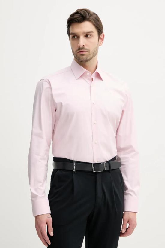 25SS 보스 긴팔 셔츠 50527242 10258875 01 688 Light pastel pink
