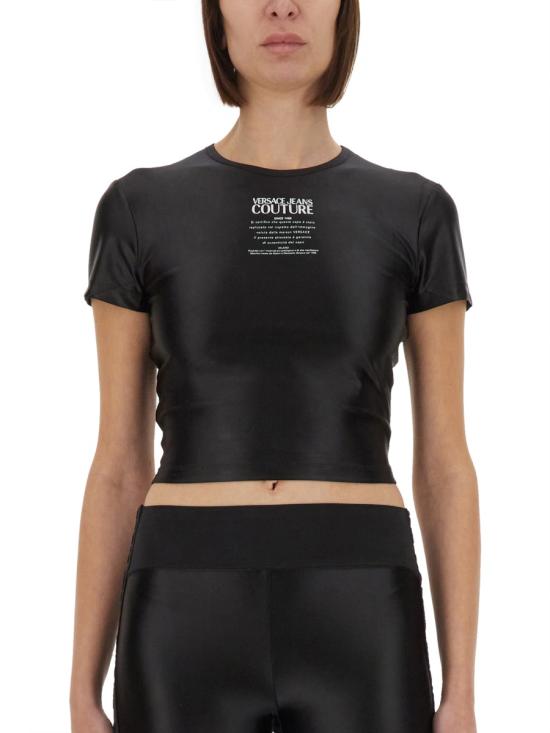 25SS 베르사체 반팔 티셔츠 78HAH6A2 J0223899 BLACK - VERSACE