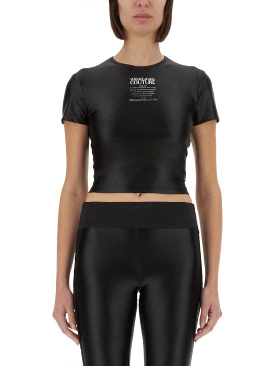 25SS 베르사체 반팔 티셔츠 78HAH6A2 J0223899 BLACK