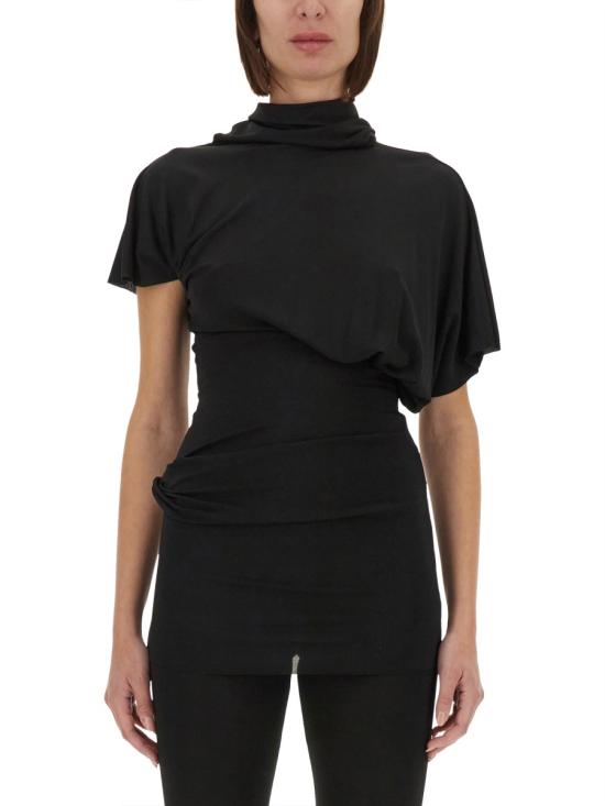 25SS 릭 오웬스 반팔 티셔츠 LI01E4205 CVI09 BLACK
