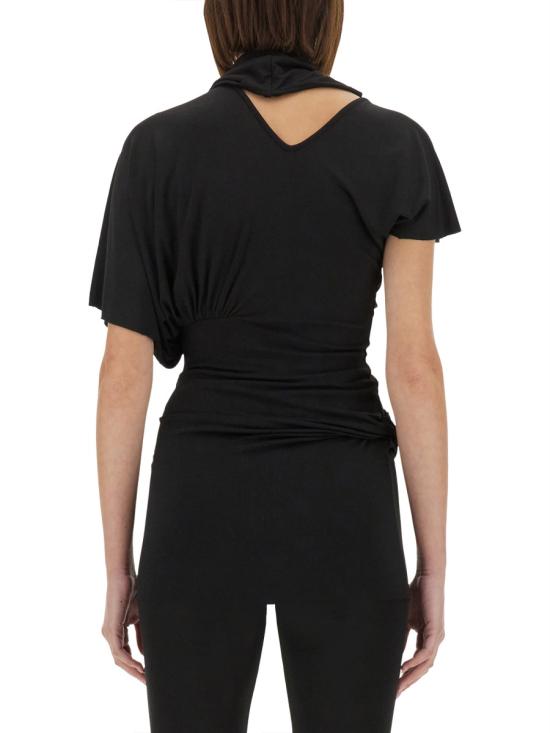 25SS 릭 오웬스 반팔 티셔츠 LI01E4205 CVI09 BLACK - RICK OWENS