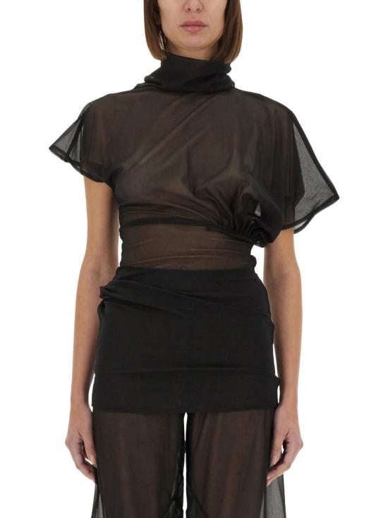 25SS 릭 오웬스 반팔 티셔츠 LI01E4205 OT09 BLACK