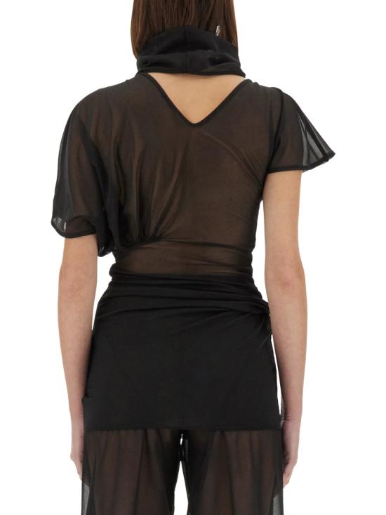 25SS 릭 오웬스 반팔 티셔츠 LI01E4205 OT09 BLACK - RICK OWENS