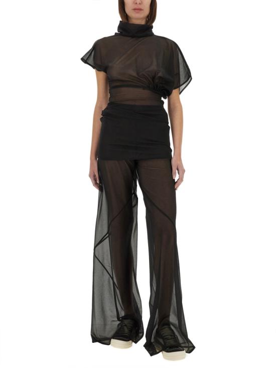 25SS 릭 오웬스 반팔 티셔츠 LI01E4205 OT09 BLACK - RICK OWENS