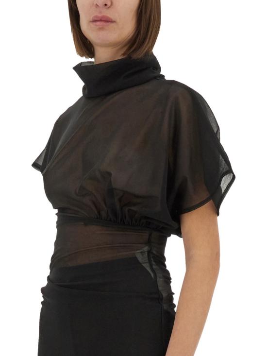 25SS 릭 오웬스 반팔 티셔츠 LI01E4205 OT09 BLACK - RICK OWENS