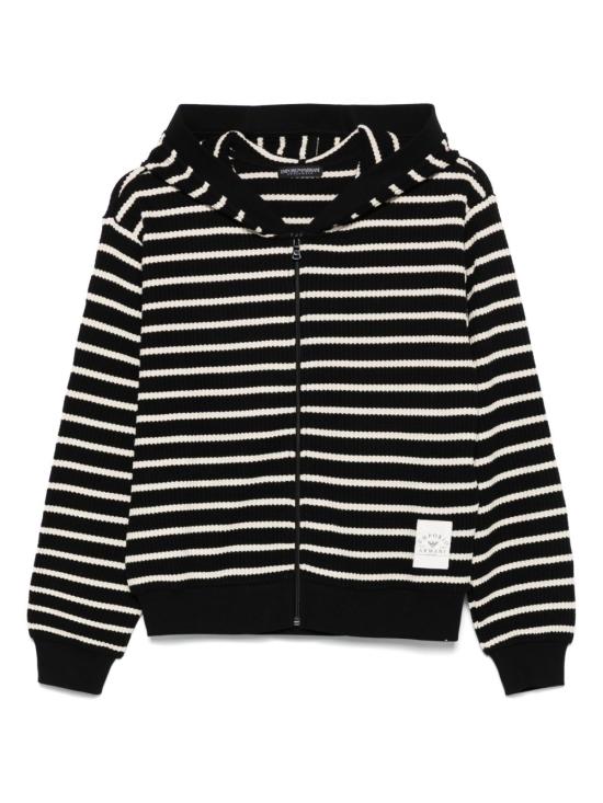 25SS 엠포리오 아르마니 후드 티셔츠 EW000384AF10886FC061 BLACK