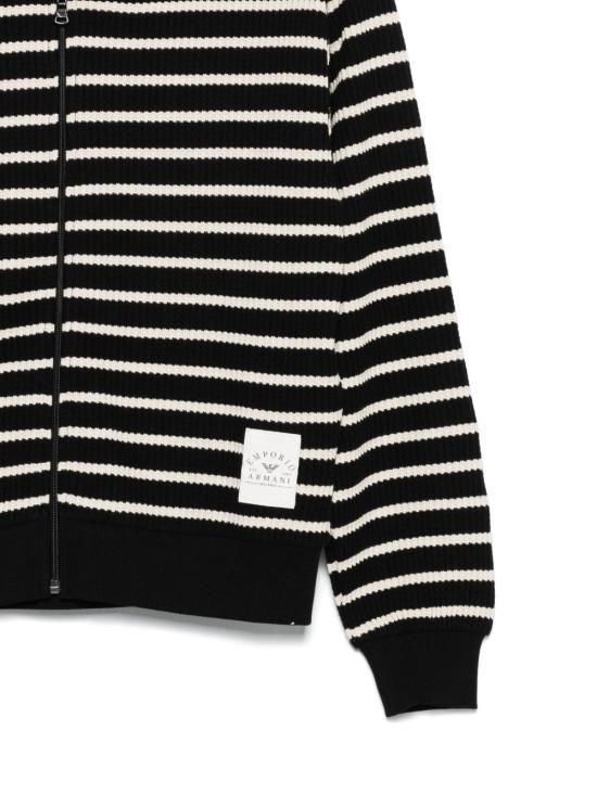 25SS 엠포리오 아르마니 후드 티셔츠 EW000384AF10886FC061 BLACK - EMPORIO ARMANI