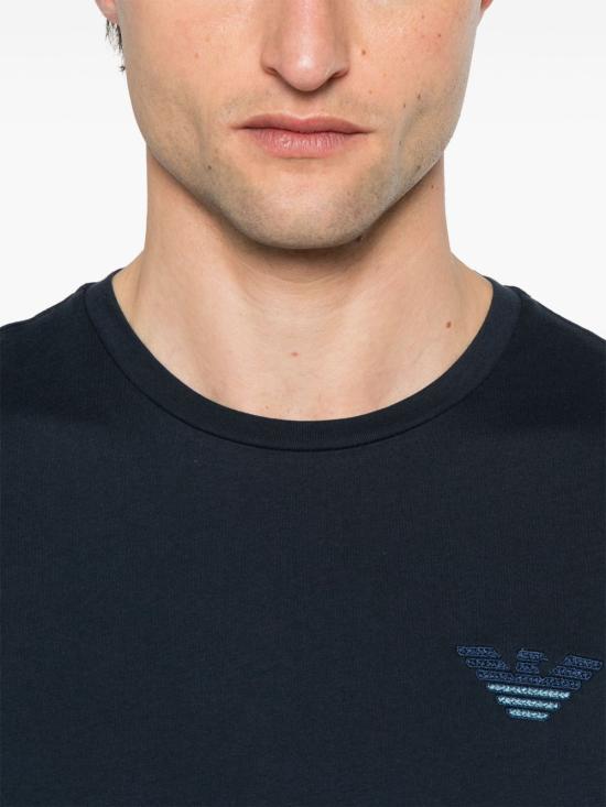 25SS 엠포리오 아르마니 반팔 티셔츠 EM000574AF12334UB102 BLUE - EMPORIO ARMANI