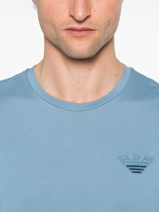 25SS 엠포리오 아르마니 반팔 티셔츠 EM000574AF12334U9299 CLEAR BLUE - EMPORIO ARMANI