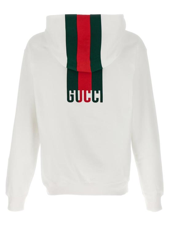  구찌 웹 코튼 저지 스웨트셔츠 814900XJG2U9074 WHITE - GUCCI