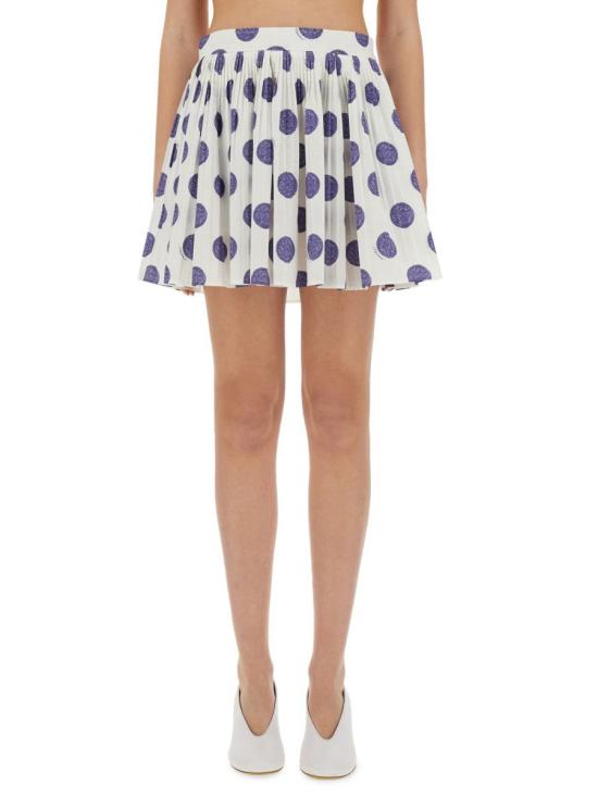 25SS 모스키노 숏 스커트 01130450 1002 WHITE