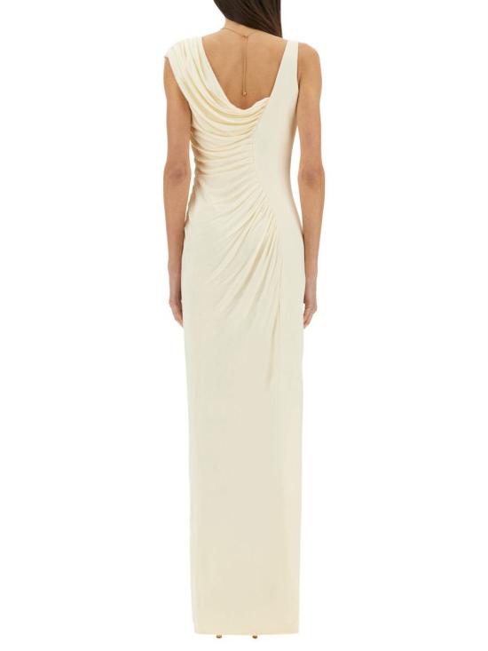 25SS 베르사체 롱 원피스 1014127 1A005721W470 Beige - VERSACE