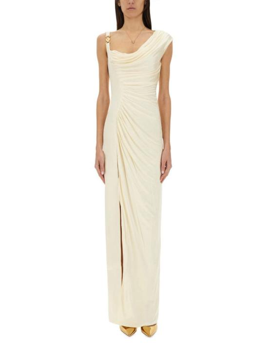 25SS 베르사체 롱 원피스 1014127 1A005721W470 Beige