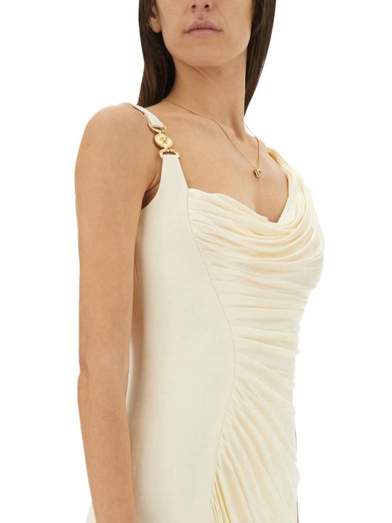 25SS 베르사체 롱 원피스 1014127 1A005721W470 Beige - VERSACE