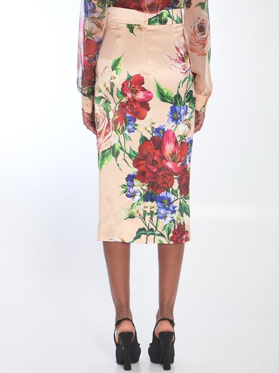 25SS 돌체앤가바나 미디 스커트 30916349 F4BCAT FSIB5 H25PR PINK - DOLCE & GABBANA