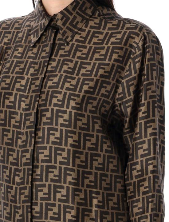 25SS 펜디 블라우스 25PFS8107A8G3 F118W Brown - FENDI