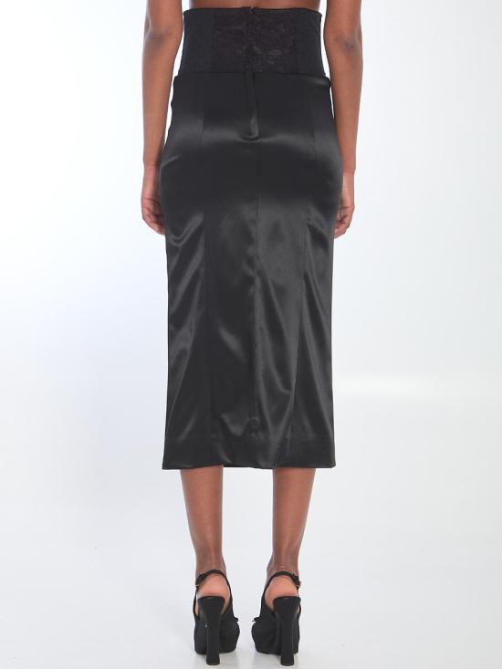 25SS 돌체앤가바나 미디 스커트 30202560 F4CI1T FURAD N0000 Black - DOLCE & GABBANA