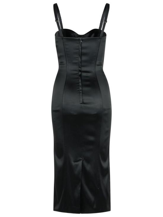 25SS 돌체앤가바나 미디 원피스 F6DIHT FURADN0000 Black - DOLCE & GABBANA