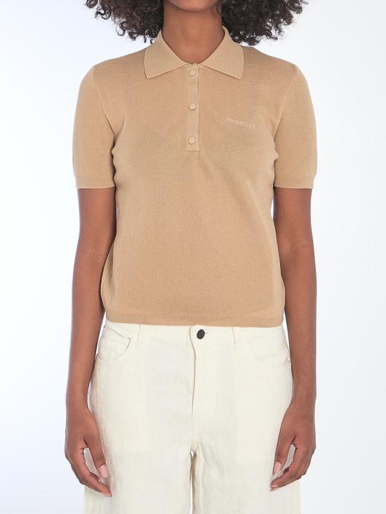 25SS 몽클레어 폴로 티셔츠 4720650 9A00004 M6440 24D Beige