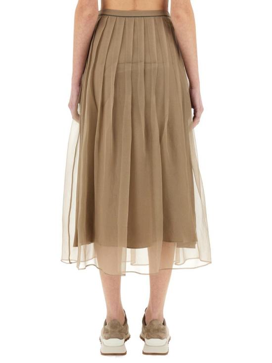 25SS 브루넬로 쿠치넬리 롱 스커트 MF940G3375 C9447 Beige - BRUNELLO CUCINELLI