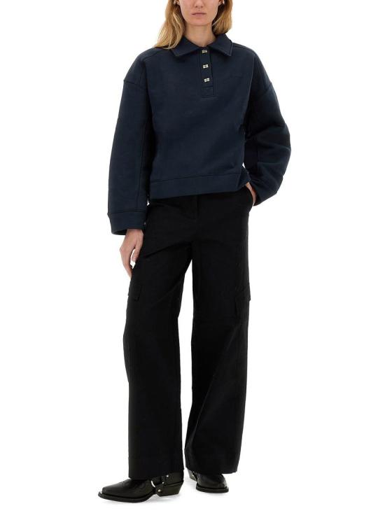 25SS 가니 블라우스 T4073 683 BLUE - GANNI