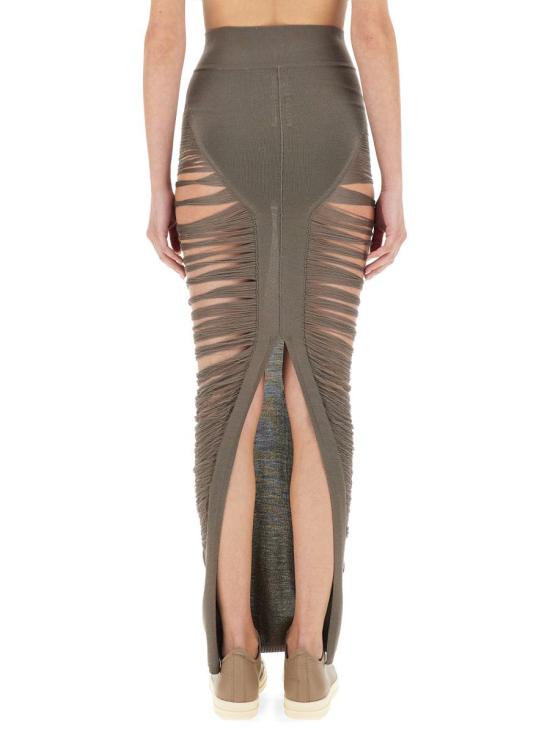 25SS 릭 오웬스 롱 스커트 RO01E7679 KGRIDM34 Grey - RICK OWENS