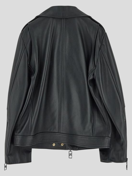 24FW 엘리자베타프랜치 가죽 자켓 GD42Z46E2110 Black - ELISABETTA FRANCHI