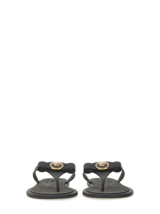 25SS 베르사체 샌들 1018789 1A109831B00V Black - VERSACE