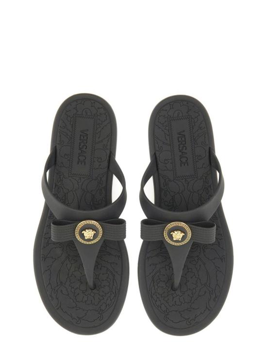 25SS 베르사체 샌들 1018789 1A109831B00V Black - VERSACE