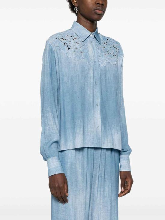  에르마노 설비노 블라우스 D462K340EMYS4217 Blue - ERMANNO SCERVINO