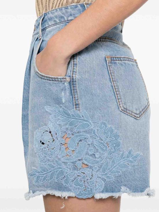  에르마노 설비노 데님 숏팬츠 D467P325IFKV94037 Blue - ERMANNO SCERVINO