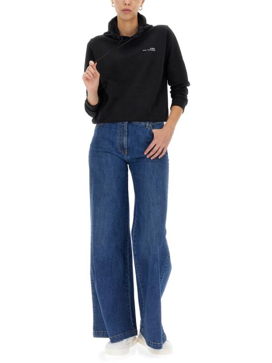 25SS 아페쎄 후드 티셔츠 COEASF27674 LZZ BLACK - A.P.C.