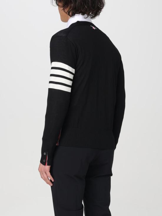 25FW 톰브라운 스웨터 MKC002AY1014 001 Black - THOM BROWNE
