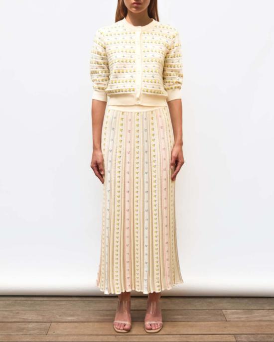  Molli 롱 스커트 몰리 클로셰트 스커트 밀크 - MOLLI