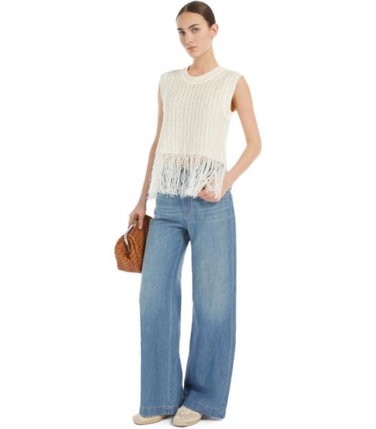 25SS 위켄드막스마라 민소매 티셔츠 2515361122600 001 S White - WEEKEND MAX MARA